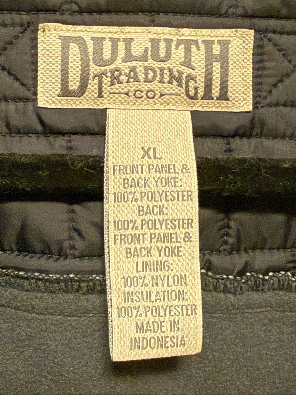 Duluth Men's Black Quilted Vest (XL) - Picture 5 of 9